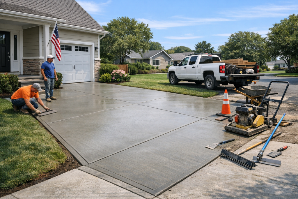 Concrete Driveways Company Serving West Babylon, NY