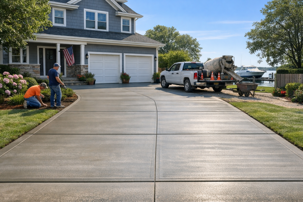 Concrete Driveways Restoration Services in Bayport, NY